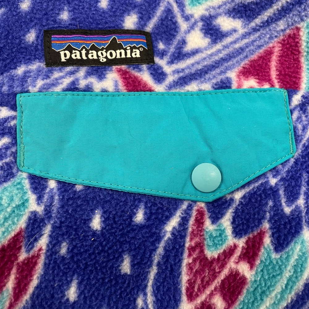 Rare Patagonia Synchilla Owl Harvest Moon pullover fleece adult size Small - Picture 7 of 12